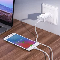 СЗУ HOCO C88A (2USB/2.4A) + MicroUSB Белый