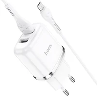 СЗУ Hoco N4 (2USB/2.4A) + MicroUSB Белый
