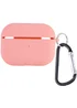 Силіконовий футляр з мікрофіброю для навушників Airpods Pro 2 Рожевий / Pink