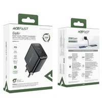 СЗУ Acefast A49 PD35W GaN (USB-C+USB-C) dual port Black