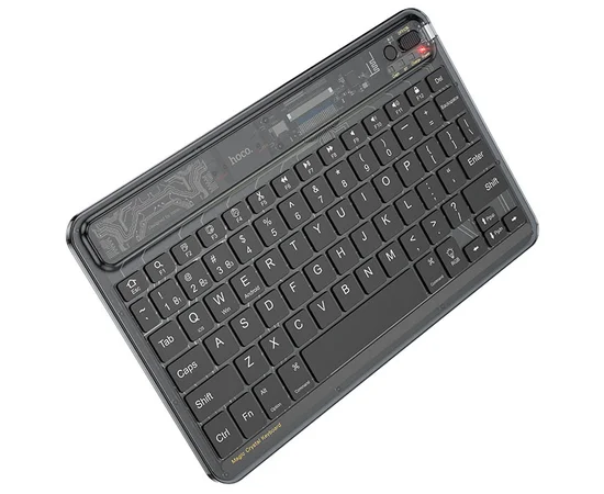 Беспроводная клавиатура Hoco S55 Transparent Discovery edition (English version) Dark Night Black