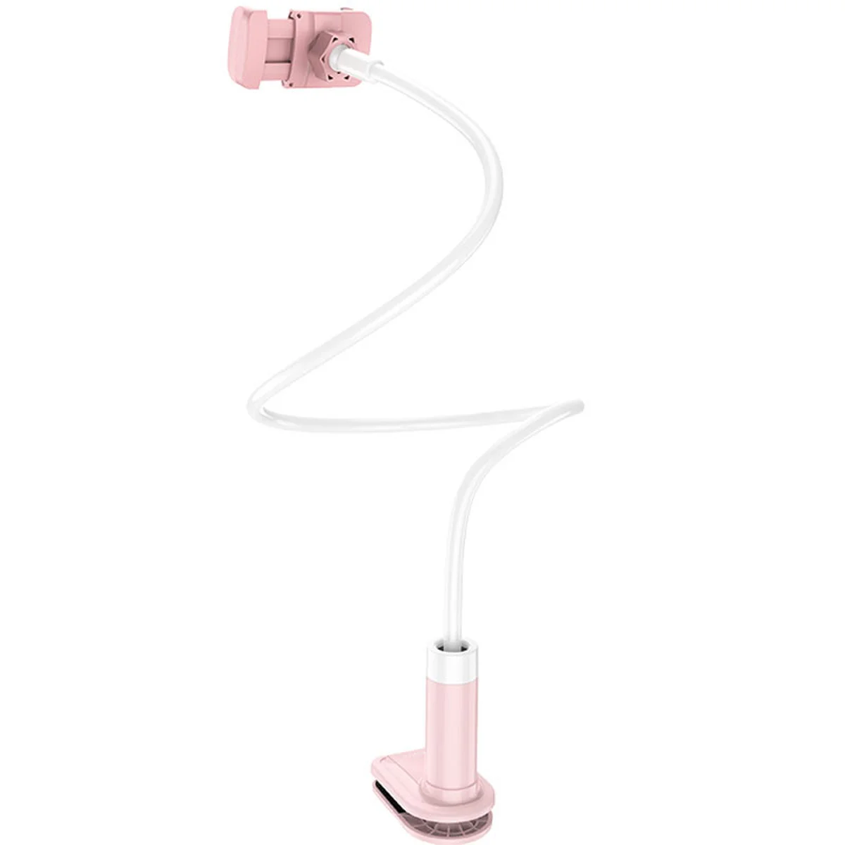 Держатель настольный Hoco PH23 Balu Pink white