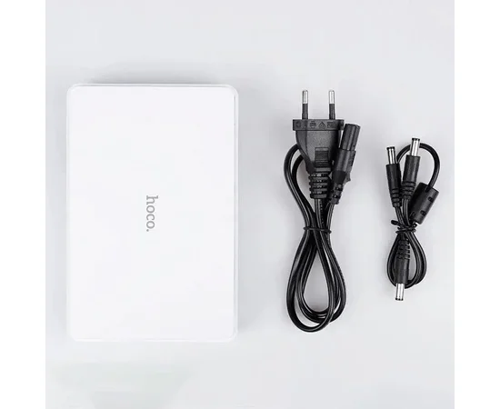 Источник бесперебойного питания Hoco DB25 Plus Smart Mini UPS для роутеров 5V/9V/12V 10000 mAh White