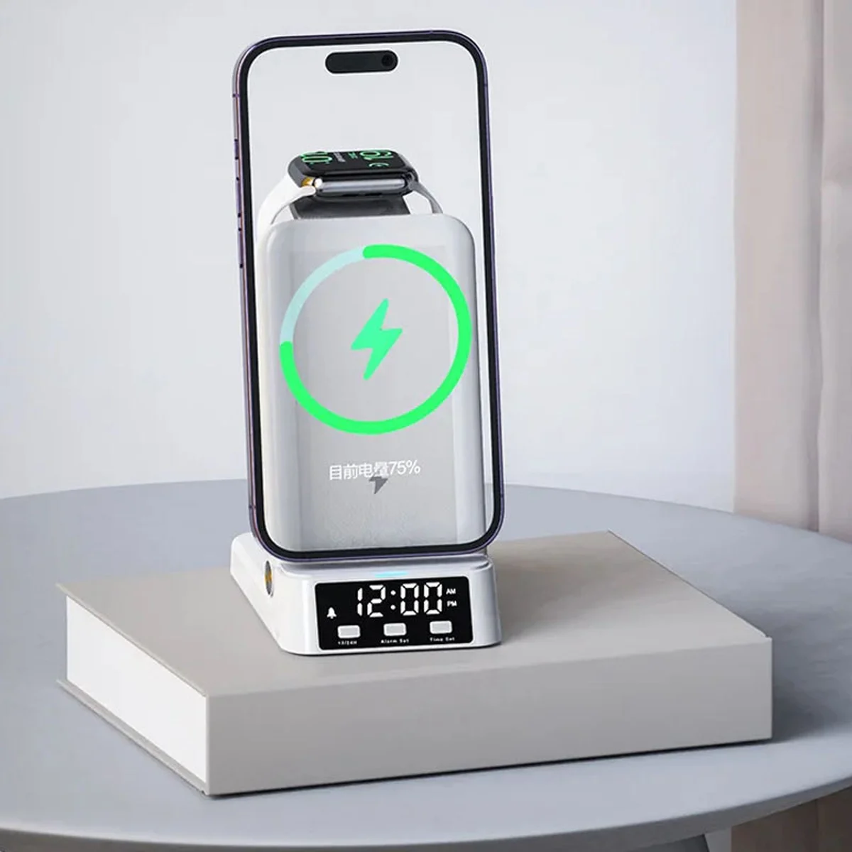 БЗУ + годинник А60 4in1 25W White