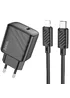 СЗУ Hoco CS22A Value PD30W + Type-C to Lightning Black