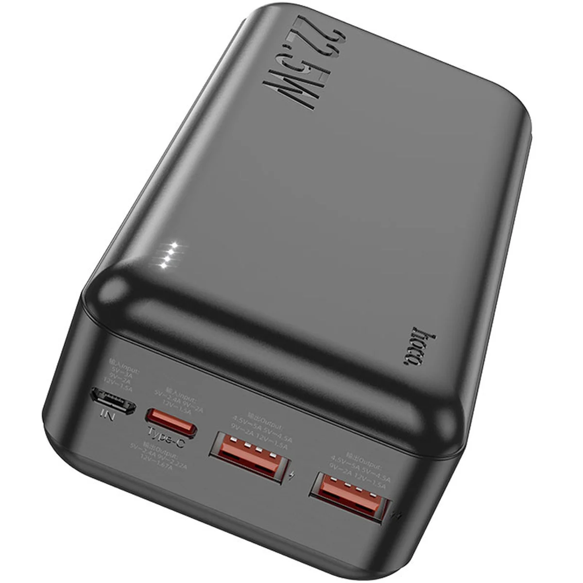 Портативное зарядное устройство Power Bank Hoco J101B Astute 22.5W 30000 mAh Черный