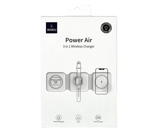 БЗУ WIWU M6 3 in 1 wireless charger White