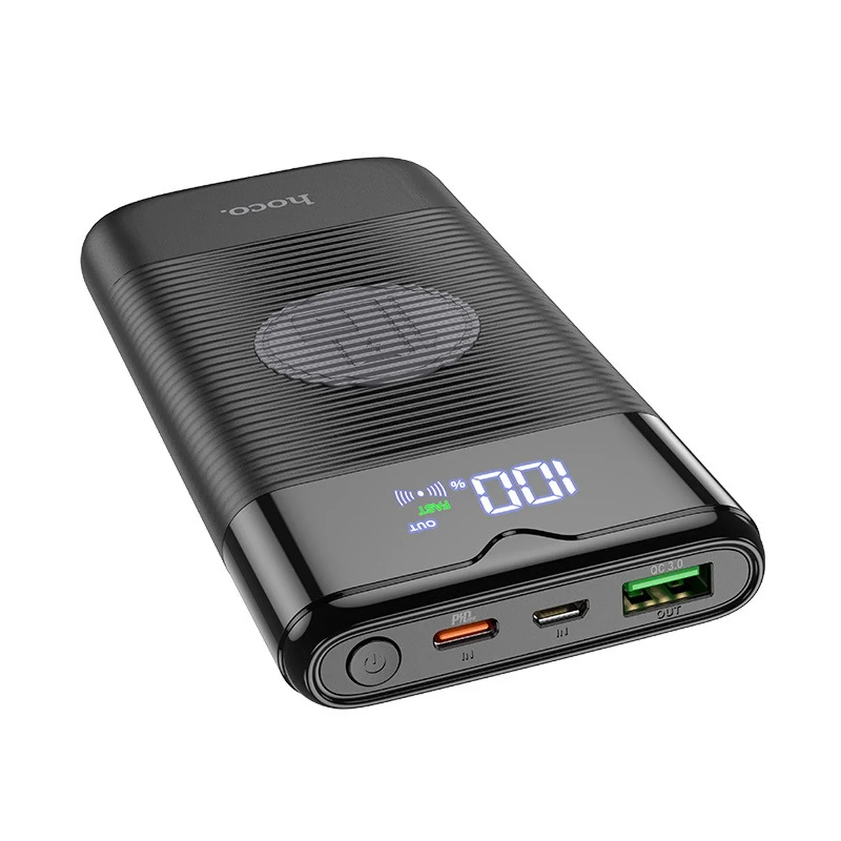 Портативное зарядное устройство Power Bank Hoco J63 "Velocity" PD+QC3.0 с БЗУ 10000 mAh Черный