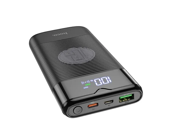 Портативное зарядное устройство Power Bank Hoco J63 "Velocity" PD+QC3.0 с БЗУ 10000 mAh Черный