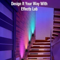 Настенная LED лампа RGB Intelligent wall lamp 4 pcs with Bluetooth European plug with app Black