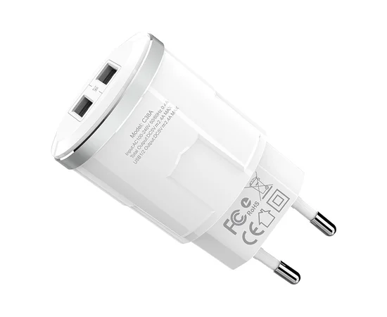 СЗУ HOCO C38A (2USB/2.4A) Белый
