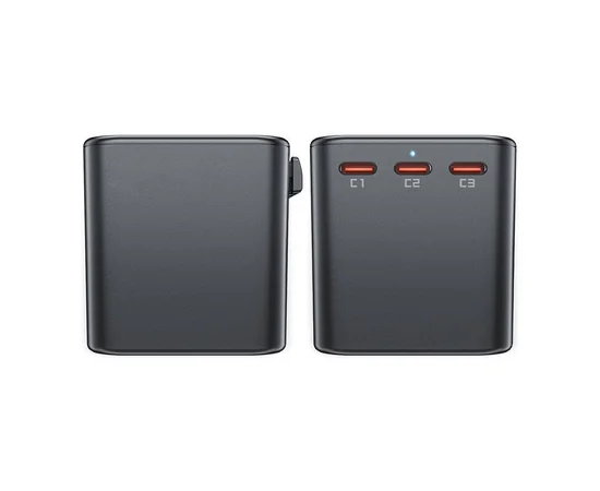 СЗУ Acefast Z1 PD75W GaN (3*USB-C+2*USB-A) Black gray