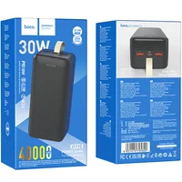 Портативний зарядний пристрій Power Bank Hoco J111C Smart charge PD30W 40 000 mAh Black