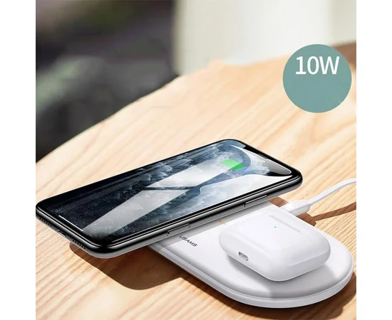 БЗУ Usams US-CD120 2in1 Белый