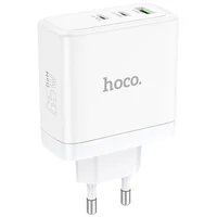 СЗУ Hoco N30 Glory PD65W (2Type-C/1USB) White