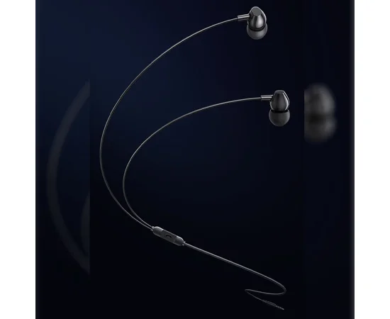 Наушники Usams US-SJ594 EP-47 с микрофоном (3.5mm/1.2m) Black