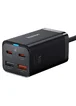 СЗУ Baseus GaN3 Pro 2хType-C+2USB 65W EU (with Cable Type-C to Type-C 100W (20V/5A) 1m) (CCGP04) Black