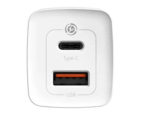 СЗУ Baseus GaN2 Lite QC (Type-C/USB 65W) with Type-C Cable (CCGAN2L-B01) Белый