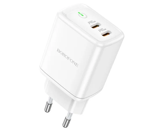 СЗУ Borofone BN9 PD35W (2Type-C) White