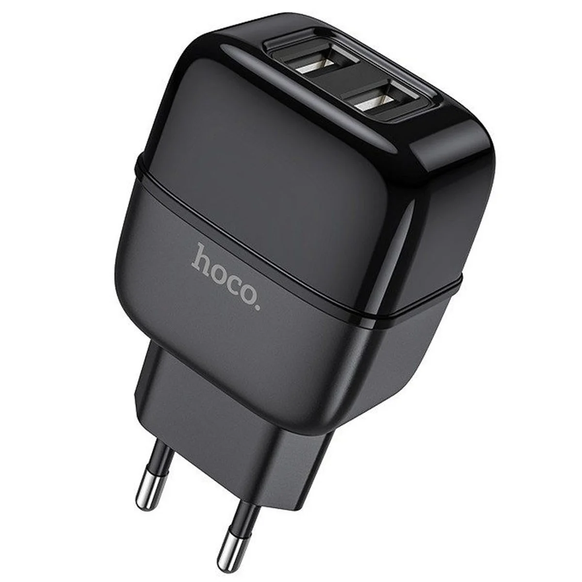 СЗУ HOCO C73A (2USB / 2.4A) + lightning Чорний