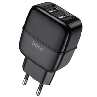 СЗУ HOCO C73A (2USB / 2.4A) + lightning Чорний
