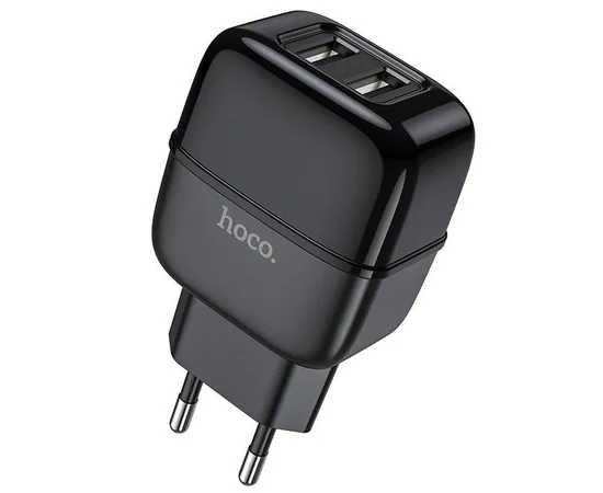 СЗУ HOCO C73A (2USB/2.4A) + lightning Черный