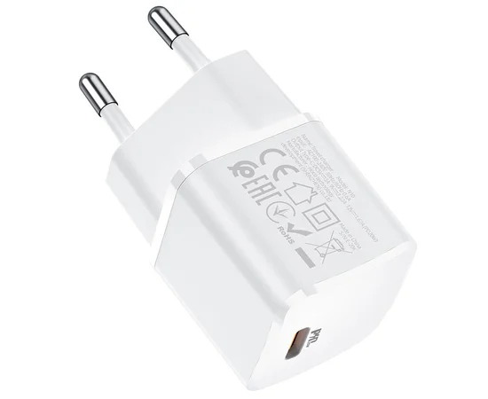 СЗУ HOCO N10 Starter single port PD 20W Белый