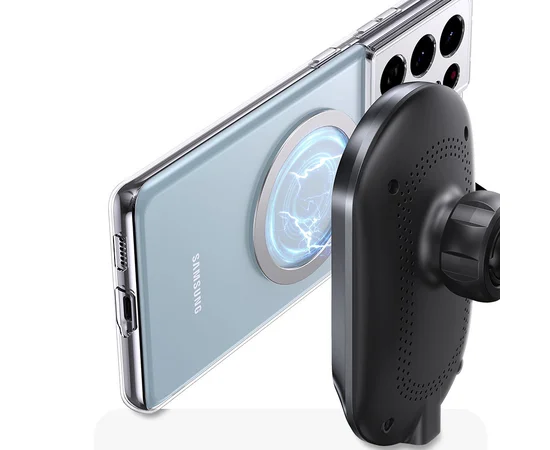 Автодержатель с БЗУ Usams US-CD182 15W Air Vent Black