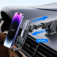 Автоутримувач із БЗУ Usams US-CD187 15W with Colorful Light Black