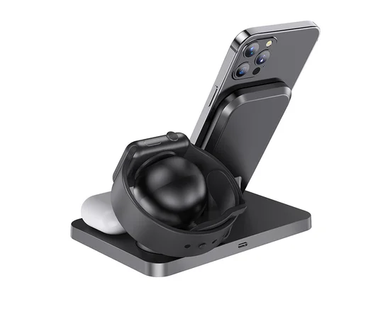 БЗУ HOCO CW33 Ultra Charge 3in1 Черный