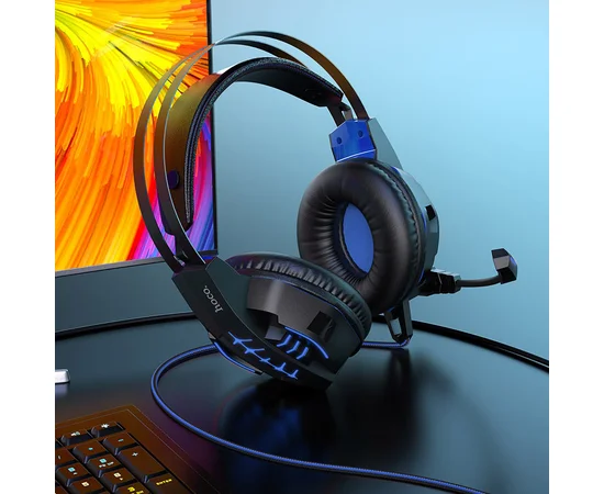 Стерео Наушники Hoco W102 Cool Tour Синий