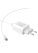 СЗУ Hoco C62A Victoria 2.1A 2USB + cable Type-C white