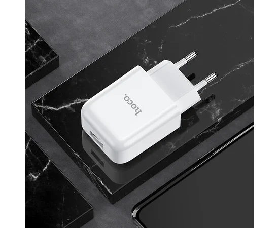 СЗУ Hoco N2 (1USB/2.1A) Белый
