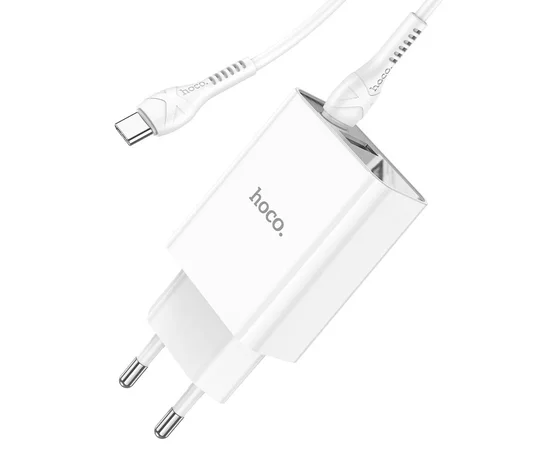 СЗУ HOCO C100A PD20W+QC3.0 + Type-C to Type-C White