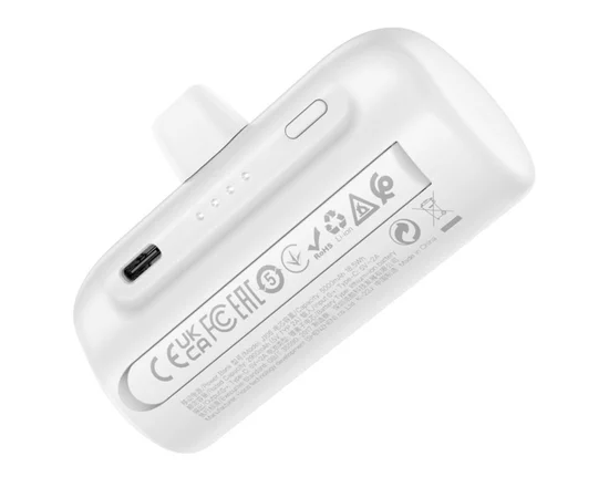 Портативное зарядное устройство Power Bank Hoco J106 Pocket Type-C 5000 mAh White