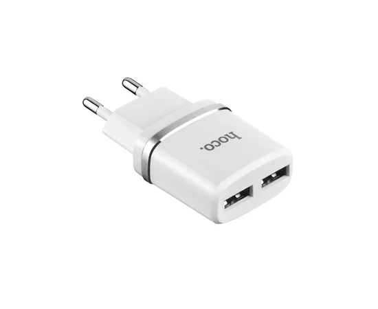 СЗУ Hoco C12 Dual USB Charger 2.4A Белый