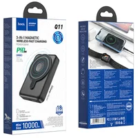 Портативное зарядное устройство Power Bank Hoco Q11 Expressar PD20W 3in1 с БЗУ 10 000 mAh Black