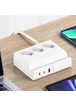 СЗУ Usams US-CC160 P1 65W Super Si Fast Charging USB Extension Socket White