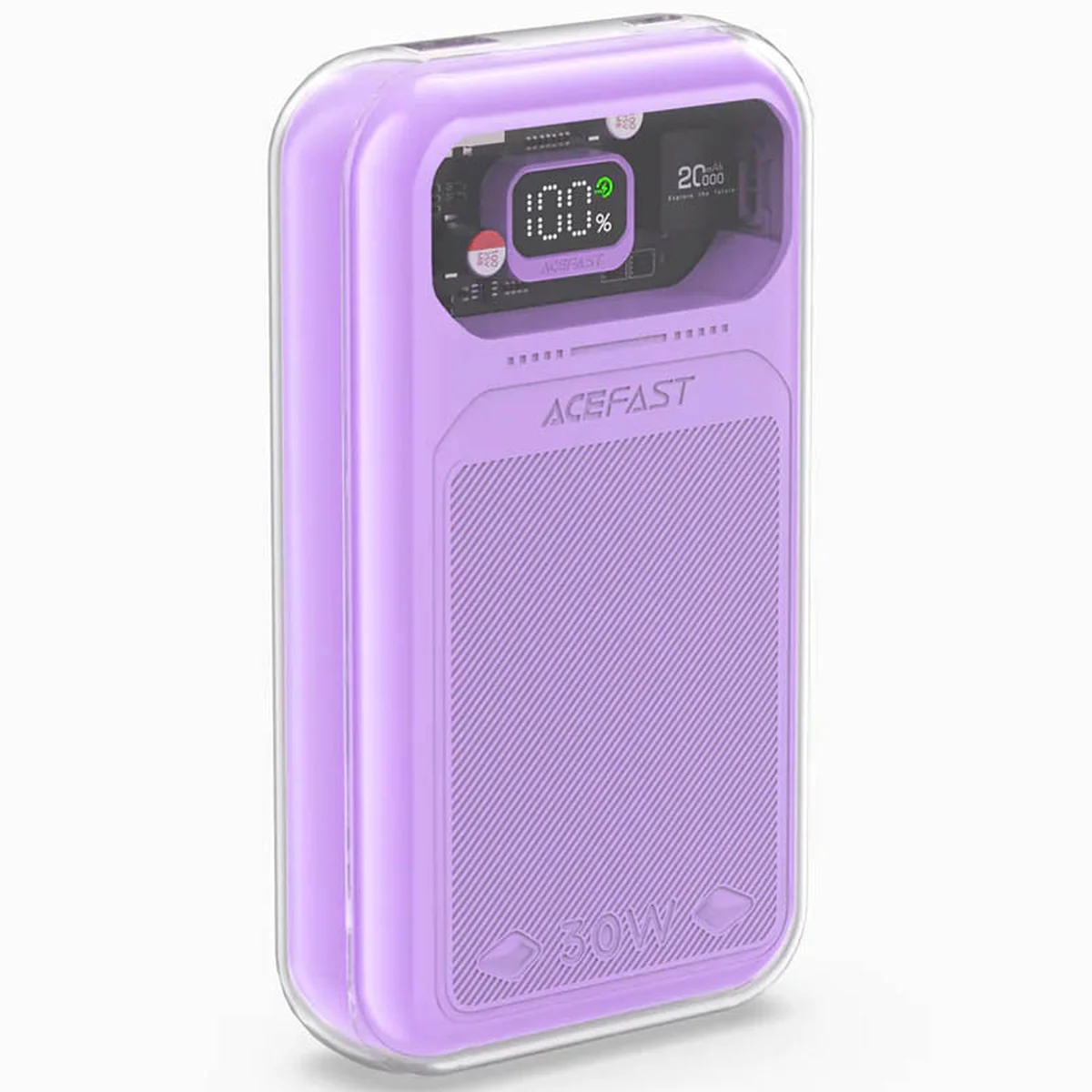 Портативное зарядное устройство Power Bank Acefast M2-20000 Exploration 30W 20000 mAh Purple alfalfa