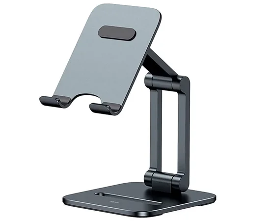 Подставка для телефона Baseus Biaxial Foldable Metal Stand (LUSZ000013) Grey