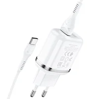 СЗУ Hoco N4 (2USB/2.4A) + Type-C Білий
