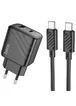 СЗУ Hoco CS23A Sunlight PD30W+QC3.0 + Type-C to Type-C Black