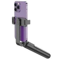 Монопод для селфи Borofone BY11 Happy с треногой + съемный BT пульт Black