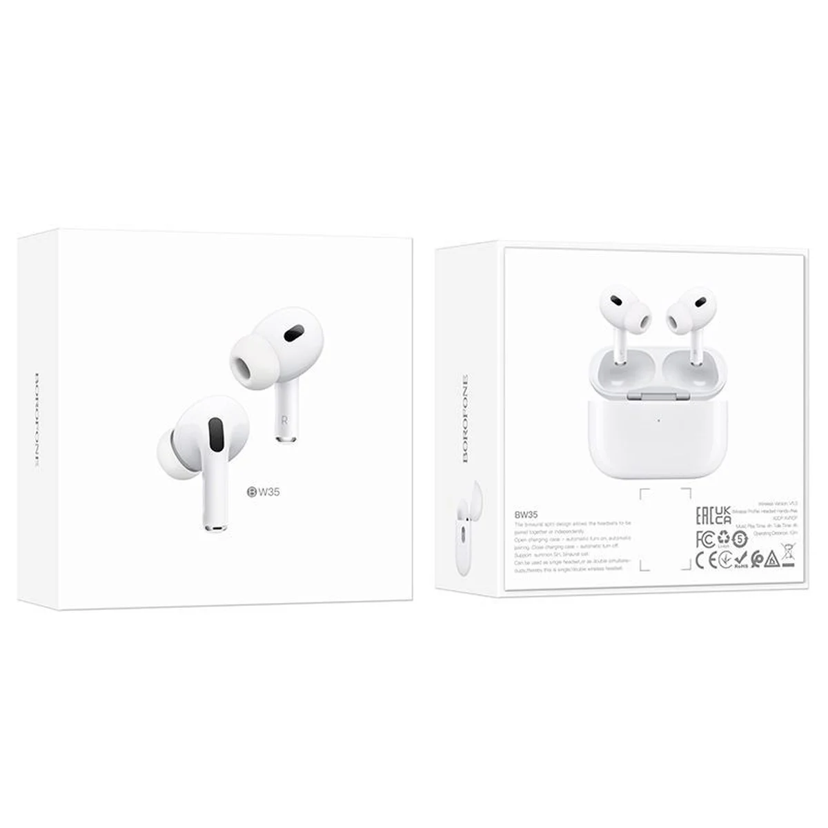 Беспроводные TWS наушники BOROFONE BW35 White