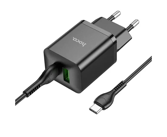 СЗУ Hoco N28 Founder PD20W+QC3.0 + Type-C to Type-C Black