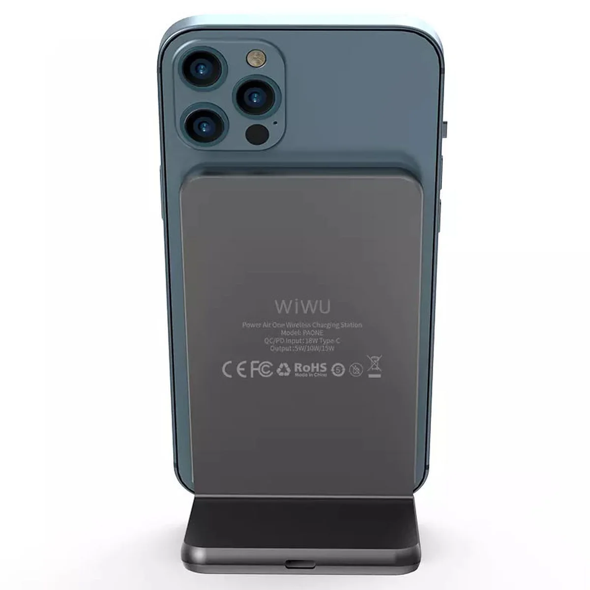 БЗУ WIWU Power Air One Wireless Charging Station Чорний
