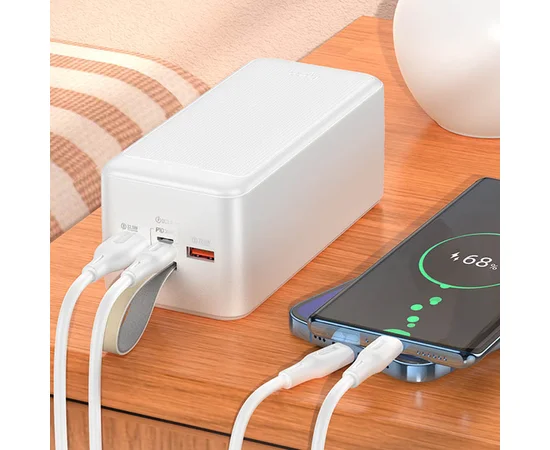 Портативное зарядное устройство Power Bank Hoco J111D Smart charge PD30W 50 000 mAh White