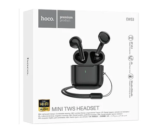 Беспроводные TWS наушники Hoco EW53 Black