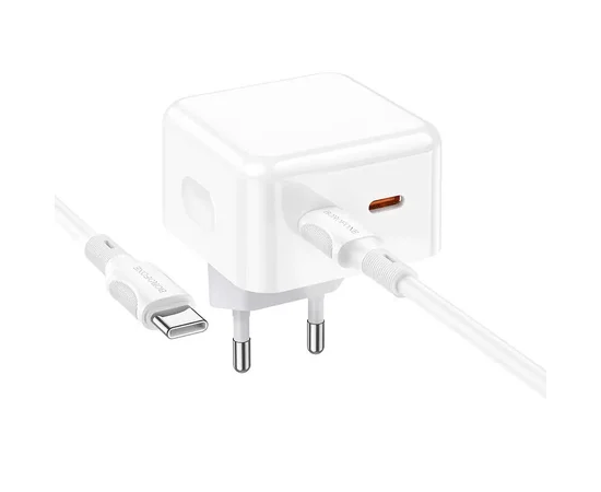 СЗУ Borofone BA76A Source PD35W (2Type-C) + Type-C to Type-C White