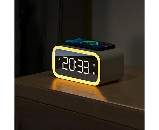 БЗУ WIWU Wi-W015 2 in 1 Time Wireless Charger White